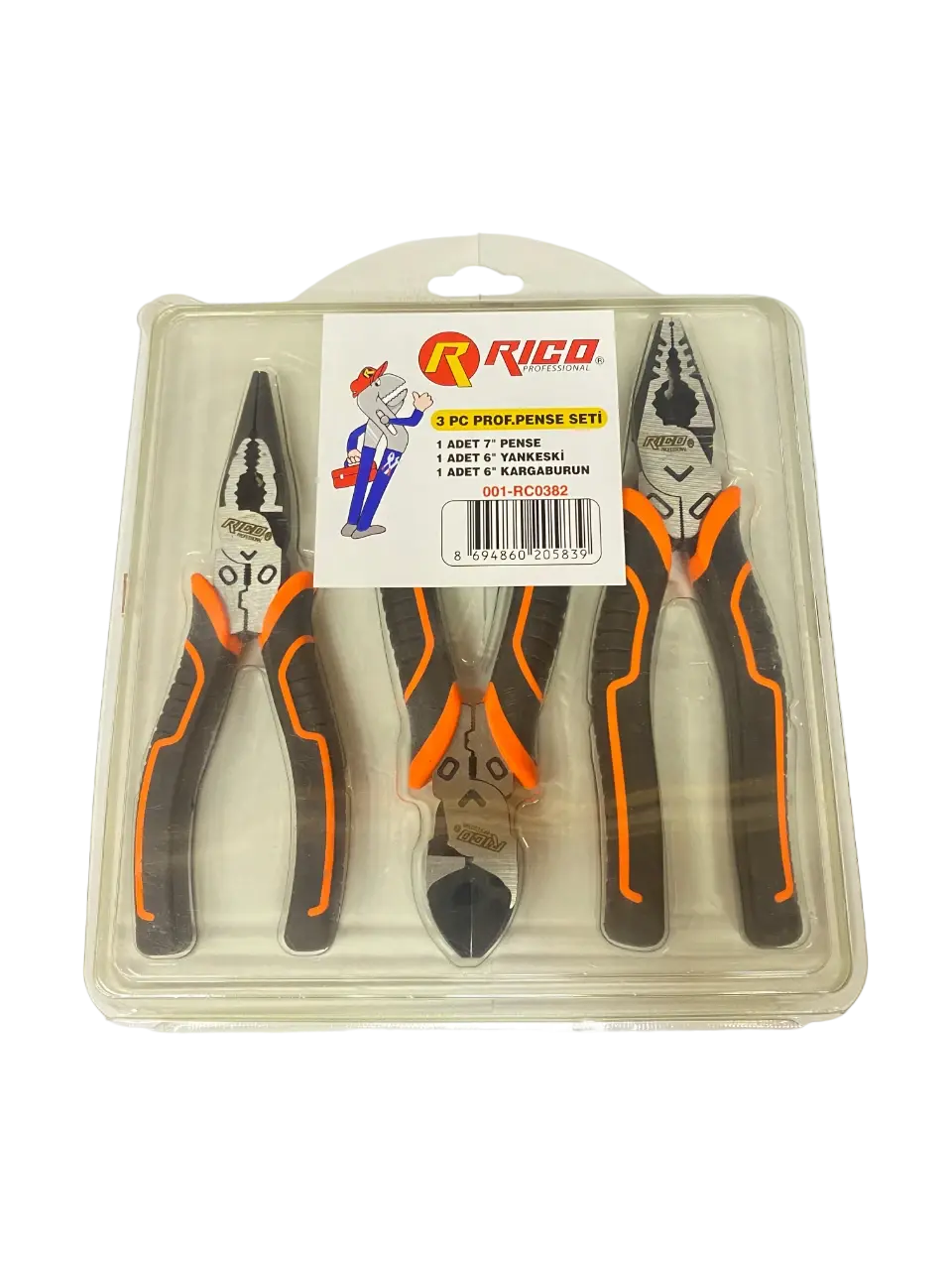 Rico 3 parça profesyonel Pense seti  001-RC0382