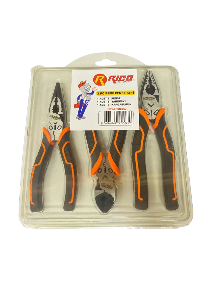 Rico 3 parça profesyonel Pense seti  001-RC0382