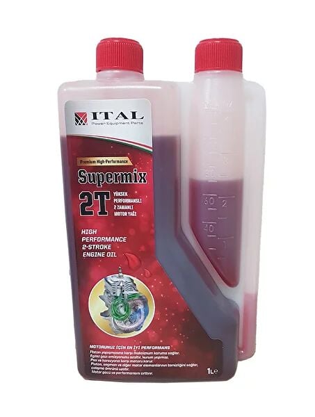 İTAL 2 Zamanlı Süpermix Motor Yağı 1 Litre