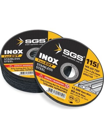 SGS 115 MM İNOX KESİCİ TAŞ 1 Adet