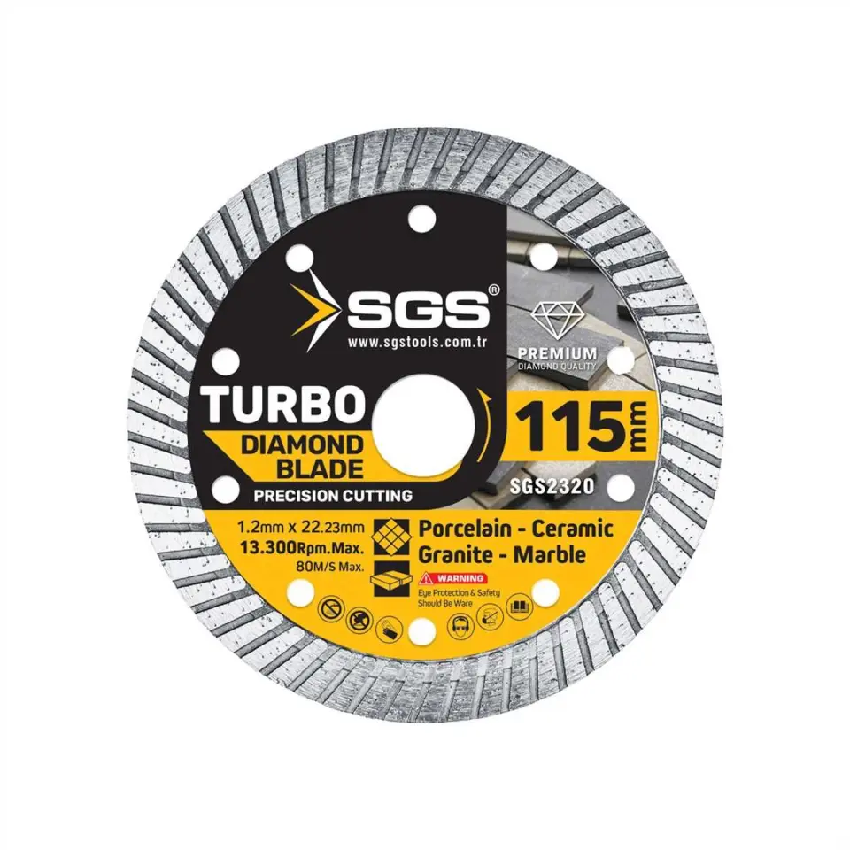 SGS TURBO ELMAS KESİCİ (115*1,2 MM)