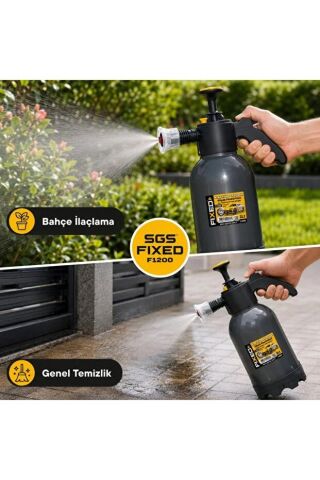 Sgs Fıxed F1200 Basınçlı Köpük Püskürtücü 2 Litre Manuel Pompa