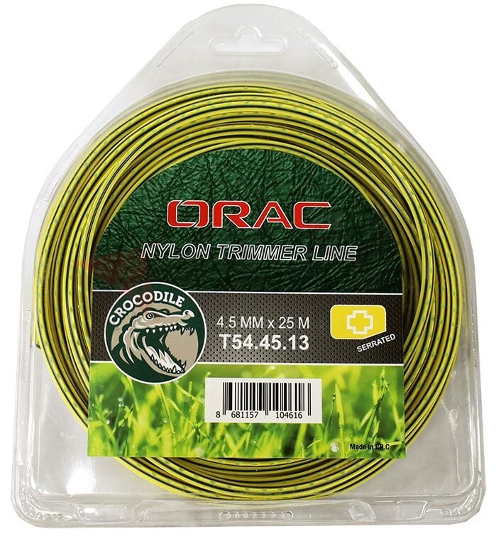 Orac 4,50 mm 25 Mt. Dişli Tırtıklı Sarı Tırpan Misinası