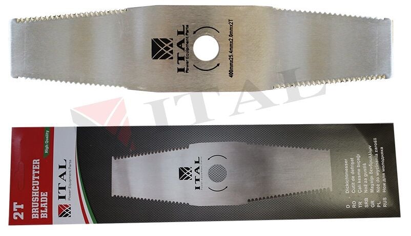 Tırpan Bıçağı İkili 400x25.4X2mm Testere Ağızlı
