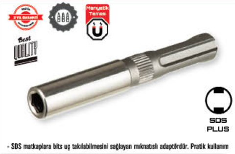 Sds Bits Uç Tutucu 7,5 Cm Lik