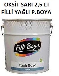 Oksit Sarı 2,5 Lt Filli Yağlı Parlak Boya