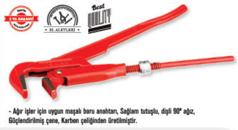 Tomax Maşalı Boru Anahtarı Manşonlu 1 5'' Inç Parmak