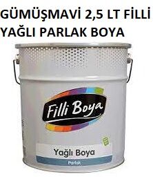 Gümüşmavi 2,5 Lt Filli Yağlı Parlak Boya