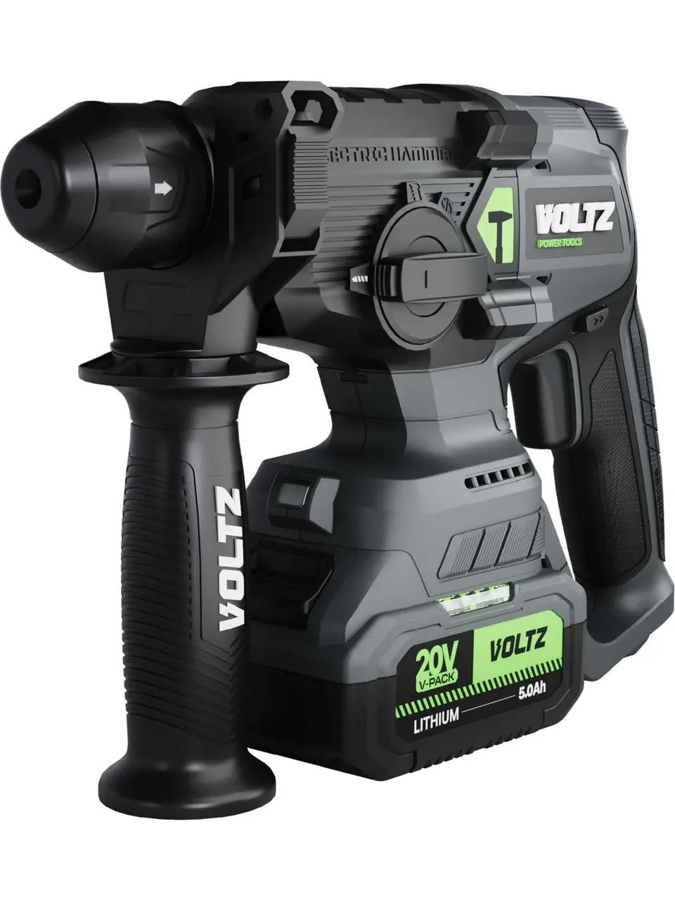 VOLTZ - 2.5 Joule - 20 Volt 5 Amper Akülü Kırıcı Delici Hilti SDS Plus (VZHD-20)