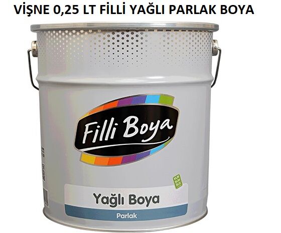 Vişne 0,25 Lt Filli Yağlı Parlak Boya