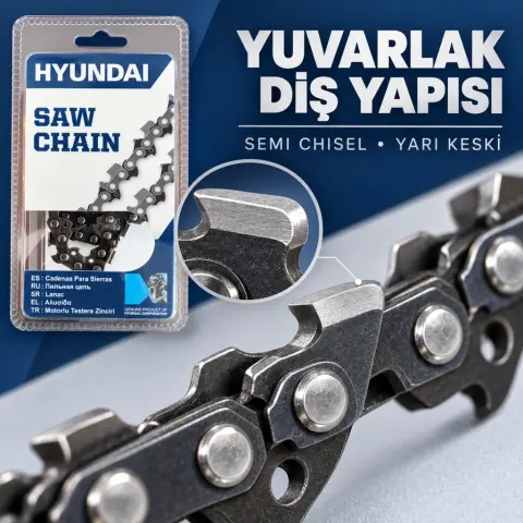Hyundai Hyundaı Zincir 91 1.3mm 27.5 Diş Köşeli