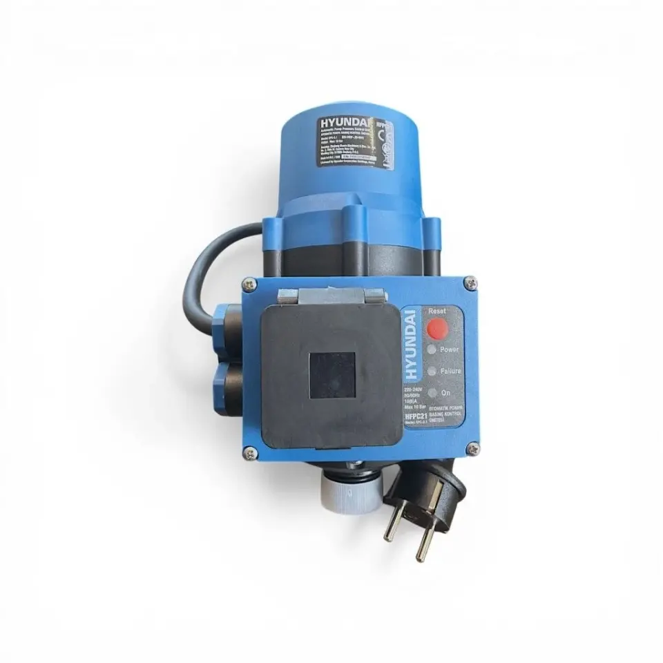 Hyundai HFPC21 Otomatik Pompa Basınç Kontrol Cihazı 1.1kW 10 Bar Elektronik Hidrofor Kontrol Ünitesi