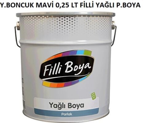 Yeni Boncuk Mavi 0,25 Lt Filli Yağlı Parlak Boya