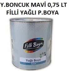 Yeni Boncuk Mavi 0,75 Lt Filli Yağlı Parlak Boya