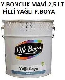 Yeni Boncuk Mavi 2,5 Lt Filli Yağlı Parlak Boya