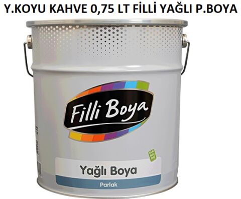 Yeni Koyu Kahve 0,75 Lt Filli Yağlı Parlak Boya