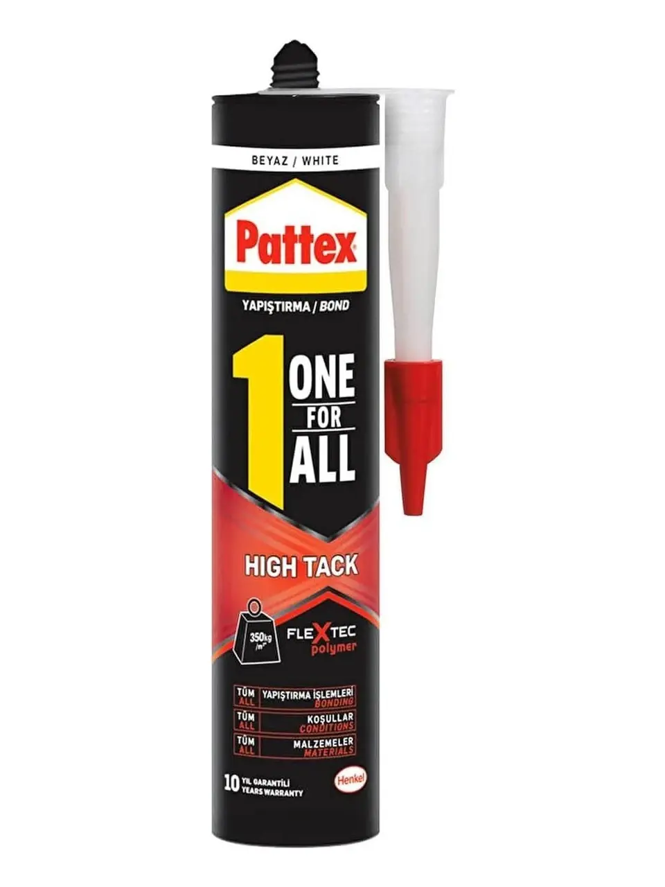 Pattex One For All HT Yapıştırıcı (High Tack) Beyaz Montaj Yapıştırıcısı 460gr.