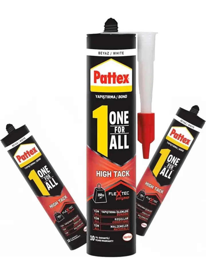 Pattex One For All HT Yapıştırıcı (High Tack) Beyaz Montaj Yapıştırıcısı 460gr.