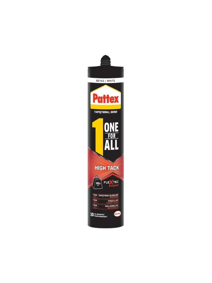 Pattex One For All HT Yapıştırıcı (High Tack) Beyaz Montaj Yapıştırıcısı 460gr.