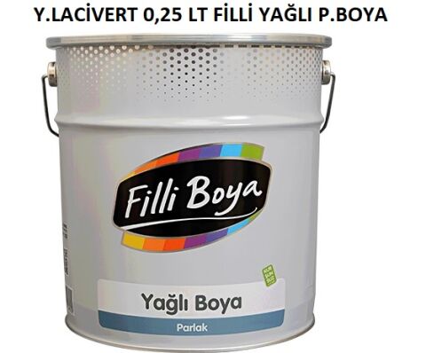 Yeni Lacivert 0,25 Lt Filli Yağlı Parlak Boya