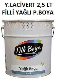 Yeni Lacivert 2,5 Lt Filli Yağlı Parlak Boya